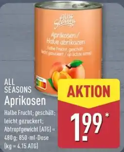 Aldi Nord ALL SEASONS Aprikosen Angebot