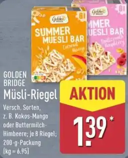 Aldi Nord GOLDEN BRIDGE Müsli-Riegel Angebot
