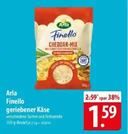 Famila Nord Ost Arla Finello geriebener Käse Angebot
