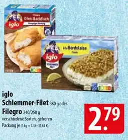 Famila Nord Ost iglo Schlemmer-Filet oder Filegro Angebot