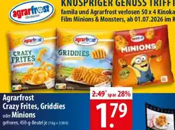 Famila Nord Ost Agrarfrost Crazy Frites, Griddies oder Minions Angebot