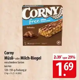 Famila Nord Ost Corny Müsli- oder Milch-Riegel Angebot