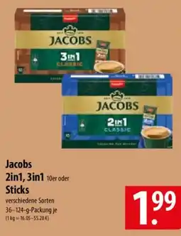Famila Nord Ost Jacobs 2in1, 3in1 10er oder Sticks Angebot