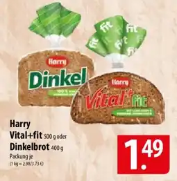Famila Nord Ost Harry Vital+fit oder Dinkelbrot Angebot