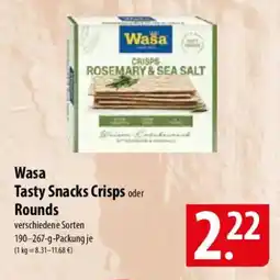 Famila Nord Ost Wasa Tasty Snacks Crisps oder Rounds Angebot