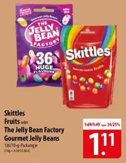 Famila Nord Ost Skittles Fruits oder The Jelly Bean Factory Gourmet Jelly Beans Angebot