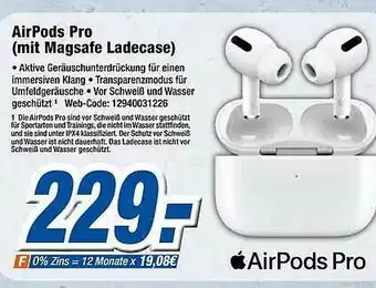 Expert Klein Apple Airpods Pro (mit Magsafe Ladecase) Angebot