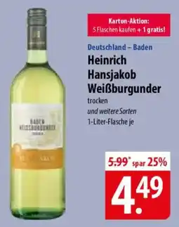 Famila Nord Ost Heinrich Hansjakob Weißburgunder Angebot