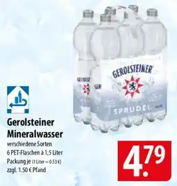 Famila Nord Ost Gerolsteiner Mineralwasser Angebot