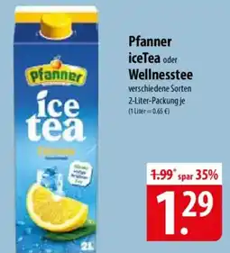 Famila Nord Ost Pfanner iceTea oder Wellnesstee Angebot