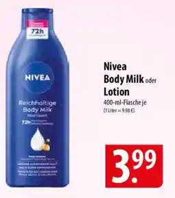Famila Nord Ost Nivea Body Milk oder Lotion Angebot