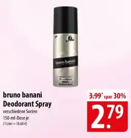 Famila Nord Ost bruno banani Deodorant Spray Angebot