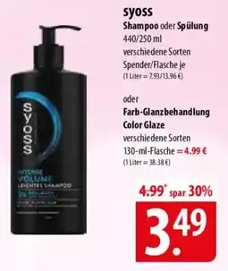 Famila Nord Ost Syoss shampoo oder spülung Angebot