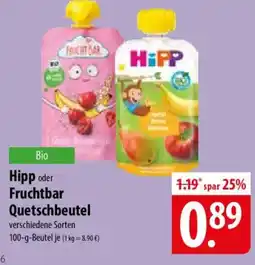 Famila Nord Ost Hipp oder Fruchtbar Quetschbeutel Angebot