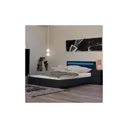 Netto Marken-Discount HOME DELUXE LED Bett mit Schubladen NUBE - 140 x 200 cm Dunkelgrau Angebot