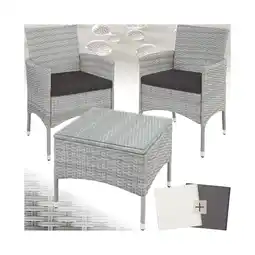 Netto Marken-Discount tectake Rattanset, für 2 Personen, UV-beständig, 2 Bezugssets Angebot