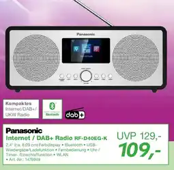 EP Panasonic Internet / DAB+ Radio RF-D40EG-K Angebot
