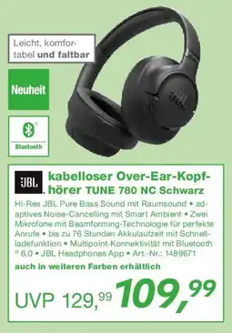 EP JBL kabelloser Over-Ear-Kopfhörer TUNE 780 NC Schwarz Angebot