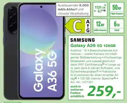 EP SAMSUNG Galaxy A36 5G 128GB Angebot