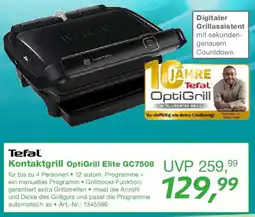 EP Tefal Kontaktgrill OptiGrill Elite GC7508 Angebot
