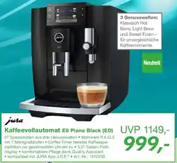 EP jura Kaffeevollautomat E8 Piano Black (ED) Angebot