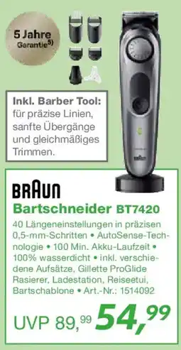 EP BRAUN Bartschneider BT7420 Angebot