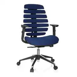 Netto Marken-Discount hjh OFFICE Profi Bürostuhl ERGO LINE II Stoff mit Armlehnen Angebot
