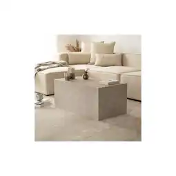 Netto Marken-Discount HOME DELUXE Couchtisch Marmor AMIRI L - 95 x 50 cm Beige Angebot