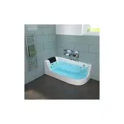 Netto Marken-Discount HOME DELUXE Whirlpool Badewanne mit Lichttherapie CARICA - 170 x 80 cm Rechts Angebot