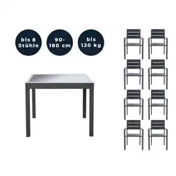 Netto Marken-Discount HOME DELUXE Garten-Sitzgruppe ausziehbar VERANO MADERA - 180/90 x 90 cm 6 Stühle Angebot