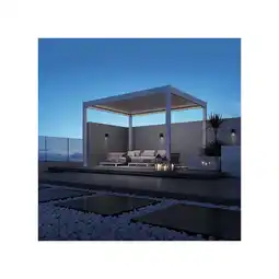 Netto Marken-Discount Weide E-Deluxe elektrische Pergola mit LED Voll Aluminium 3 x 4 M motorisiertes Lamellendach weiß? Angebot