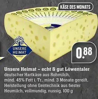 Edeka Unsere Heimat-echt & Gut Löwentaler Angebot