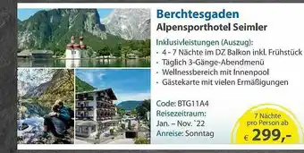 Edeka Berchtesgaden Alpensporthotel Seimler Angebot