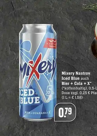 Edeka Mixery Nastrov Iced Blue Auch Bier + Cola + X Angebot