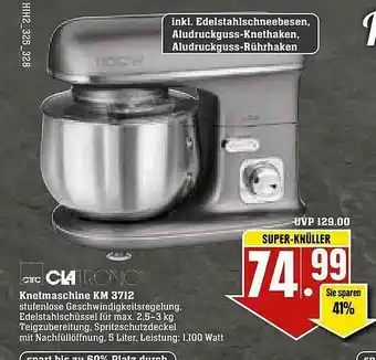 Edeka Clatronic Knetmaschine Km3712 Angebot