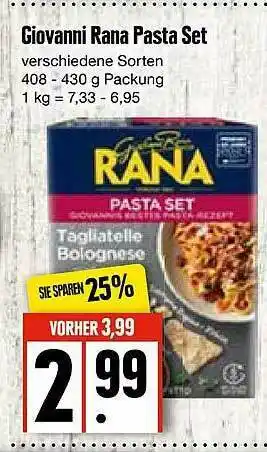 Edeka Giovanni Rana Pasta Set Angebot