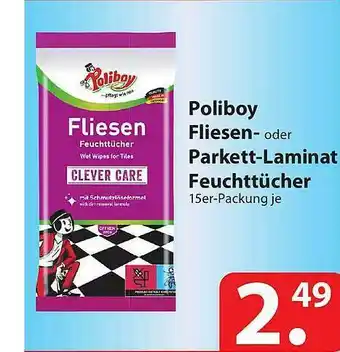 Famila Nord Ost Poliboy Fliesen- Oder Parkett-laminat Feuchttücher Angebot