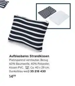 Tchibo Aufblasbares Strandkissen Angebot