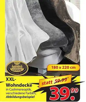 Famila Nord Ost Gözze XXL-wohndecke Angebot