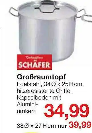 Jawoll Schäfer Großraumtopf Angebot