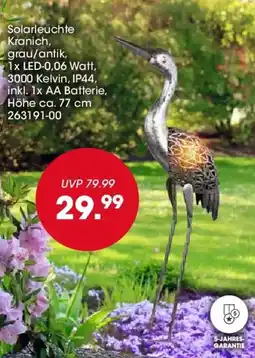 Möbel Martin Solarleuchte Kranich Angebot