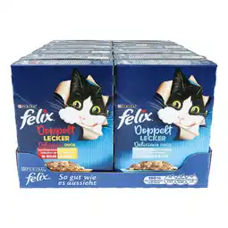 Netto Marken-Discount Felix Katzennahrung Doppelt Lecker 12 x 85 g, verschiedene Sorten, 10er Pack Angebot