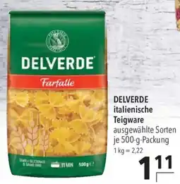 CITTI Markt DELVERDE italienische Teigware Angebot