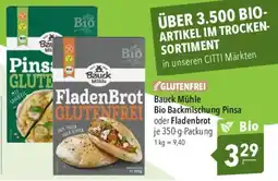 CITTI Markt Bauck Mühle Bio Backmischung Pinsa oder Fladenbrot Angebot