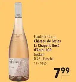 CITTI Markt Château de Fesles La Chapelle Rosé d'Anjou IGP Angebot
