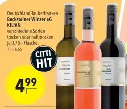CITTI Markt Becksteiner Winzer eG KILIAN Angebot