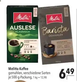CITTI Markt Melitta Kaffee Angebot