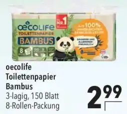 CITTI Markt oecolife Toilettenpapier Bambus Angebot