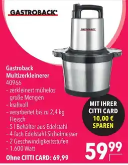 CITTI Markt Gastroback Multizerkleinerer Angebot