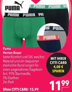 CITTI Markt Puma Herren Boxer Angebot